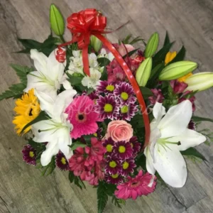 Cesta de flores