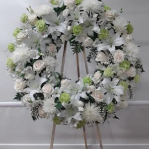 Coronas flores blanca
