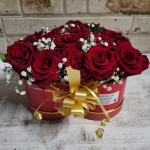 Ramo de rosas en caja
