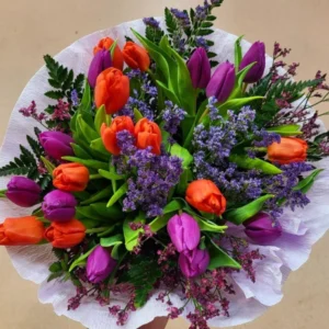 Ramo de tulipanes variados
